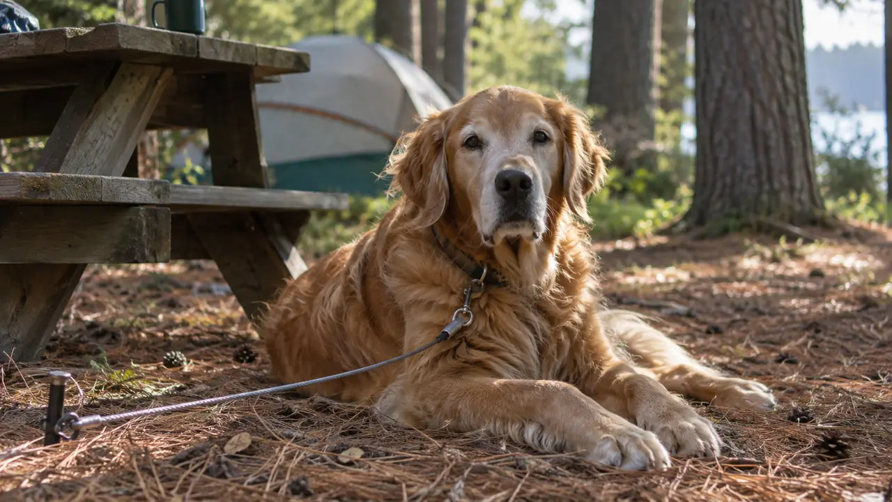 BV Tie-Out Cable Review: A Season of Camping With a Hound